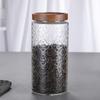 Garrafa de vidro Frasco selado Vintage Begonia Flor Pequeno Jar Frutas secas Snack Armazenamento Jar Chá Armazenamento Jar Tangerina Peel Jar