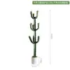 Cactus Falso Simulado Planta Verde en Maceta Florero Decorativo Adornos Pared de Fotos Fondo Simple Planta del Desierto Bonsái