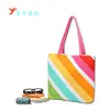 Produção e Produção de Bolsa de Ombro com Logo de Imagem Arco-Íris Fabricante de Bolsas de Mão Guangzhou Bolsa Carteiro de Lona Orgânica Atacado