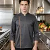 Cozinheiro de Cantina de Hotel Roupas de Trabalho Manga Curta Verão Malha Respirável Conjunto de Roupas de Trabalho de Cozinha para Hotel Confeitaria
