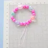 Cadena para Teléfono Móvil con Perlas de Imitación de Colores de Venta Caliente Transfronteriza Lanyard Llavero Colgante para Mochila Escolar Pequeña Joyería Venta Directa de Fábrica