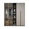 Fábrica de Origen Armario de Aluminio Completo Gabinete de Aluminio para Toda la Casa Armario Armario de Madera Maciza Simple Vestidor Gabinete Simple Muebles