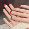 Yihe OriginalDespertar do Leão Bênção de Ano Novo Despertar do Leão Vermelho Dourado Brilho Diamante Arte de Unha Estilo Chinês Peças de Unha Vestíveis Feitas à Mão