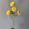 Jardim de Monet Flores Artificiais Peônia de Mil Camadas de Quatro Cabeças Atacado Transfronteiriço Lótus de Quatro Cabeças Flores de Casamento Flores de Seda