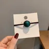 Accesorios para el Cabello Estilo Coreano Dongdaemun Anillo para el Cabello de Bola Mate Esmerilado Cuerda para el Cabello Simple para Adultos Banda de Goma Negra Cuerda Elegante para la Cabeza