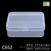 Caja de plástico rectangular translúcida caja de embalaje de producto caja de palillos caja pequeña de almacenamiento con tapa piezas de PP Caja Al por mayor