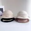 Chapéu Cúpula com Laço de Seda e Linho para Mulheres Inverno Novo Estilo Lady Chapéu Bacia de Lã Chapéu Quente Retrô