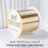 100 m fio de seda com retenção de cor material para tecelagem manual DIY joias com contas flor enrolada em filigrana de metal cordão para enrolar
