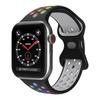 Adecuado para Correa de Apple Watch Hebilla de 8 caracteres Correa de Apple Watch Bicolor Correa para iWatch Apple Correa de reloj de silicona Apple Nike