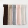 Calcetines holgados de otoño e invierno, nuevo estilo coreano, patrón de trenza texturizado, calentadores de piernas japoneses vintage, calcetines cálidos de punto adelgazantes, calcetines de mujer absorbentes de sudor
