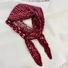 Lenço de Seda Coreano Fácil de Cuidar e Resistente a Amassados, Lenço Decorativo Pequeno para Pescoço com Padrão Paisley Listrado Bolinhas Diamante Fashion Retrô, Lenço de Cabeça, Lenço