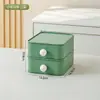 Caja de Almacenamiento de Escritorio BNBS de Colores Macaron, Apilable y Combinable Libremente, Tipo Cajón, Caja de Papelería para Estudiantes