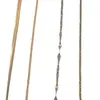 Collar de acero de titanio mantiene el color cadena de labios oro 18K cadena de cruz cadena O cadena de serpiente redonda cadena de serpiente plana cadena de hueso de serpiente oro al por mayor