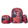 Mochila escolar de tres piezas de 16 pulgadas, mochila para estudiante, bolso cruzado, estuche