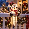 Nova Lâmpada de Neve Quente de Inverno Icicle Lâmpada Decorativa para Cerca Externa Luz de Neve para Cerca