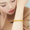 Conjunto de Joias Étnicas Banhado a Ouro de Xinjiang, Pulseira Chicote de Cavalo, Pulseira Dominadora de Chefe Masculina, Mesmo Estilo para Homens e Mulheres
