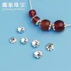 S925 Plata Tailandesa Holder de Cuentas Flor Plata Espaciador DIY Hecho a Mano Pulsera de Cristal Perla Joyería Accesorios de Plata Accesorios Material