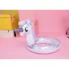 Celebridad Cibernética Ins Anillo de Asiento Infantil Caballo Arcoíris Anillo Grueso para Asiento de Bebé Unicornio Flotador de Natación Inflable Axilas