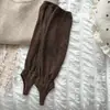 Calcetines para mujer, calcetines apilados sin pie estilo Miu, calentadores de piernas versátiles de color liso estilo coreano, calentadores de piernas de otoño nuevos, calcetines largos adelgazantes