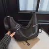 Nuevo Bolso de Almacenamiento para Otoño e Invierno 2025 Estilo Croissant y Dumpling Moda Simple Bolso Cruzado de Hombro Bolso de Mano Casual para Mujer