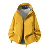 Chaqueta Soft Shell para Hombre Primavera y Otoño Estilo Nuevo Holgada con Capucha Impermeable Ropa de Montañismo Deporte al Aire Libre Cortavientos