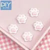 Accesorios DIY de Garra de Gato Rosa Lindos Accesorios de Dibujos Animados Funda de Teléfono Material para Pasador de Pelo Decoración Accesorios de Resina