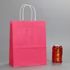 Bolsa de papel Kraft al por mayor para compras portátil empaque de bolsa de papel bolsa de papel para regalo al por mayor bolsa de papel para ropa