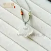 Pingente de Agata Calcedônia Gelo Transparente Fechadura de Segurança Pingente Fechadura Ruyi para Homens e Mulheres, Crianças e Bebês, Pingente de Jade Estilo Europeu