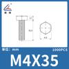Tornillo de hexágono exterior de nylon Lianyang perno de plástico tornillo de nylon cabeza de lenteja tornillo de hexágono exterior tornillo aislante de hexágono exterior Blanco