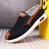 Zapatos de tela estilo Pekín antiguo para primavera y verano al por mayor para hombres de mediana edad y mayores zapatos de lona suela blanda antideslizantes resistentes al desgaste zapatos desodorantes