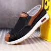 Novos Sapatos de Pano para Comércio Exterior Sapatos Casuais Resistentes ao Desgaste Sapatos de Pano Old Beijing Respiráveis Confortáveis Antiderrapantes Sapatos Slip-on Masculinos