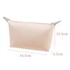 Bolsa de Cosméticos Dumpling PU Estilo Ins Moda Viagem Bolsa Dumpling Cor Sólida Grande Capacidade Portátil À Prova D'água Bagagem de Mão Bolsa de Lavagem