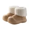 Fábrica de Zapatos Qidan Botas de Nieve de Invierno para Mujer con Forro de Lana, Zapatos de Algodón Engrosados y Cálidos para Niños, Botas de Algodón Antideslizantes para Exteriores de Suela Gruesa para Padres e Hijos