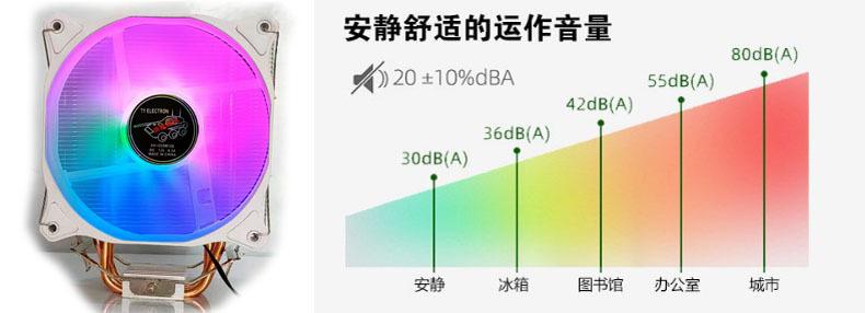 续航战车四铜管塔式CPU散热器