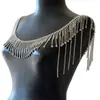 Comercio Exterior Más Vendido Cadena Corporal de Cuerpo Completo Súper Brillante con Diamantes Borla Elegante Cadena de Hombro Estilo Europeo y Americano Accesorios para Vestido de Novia Cadena para el Pecho
