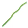 Pajita de Vidrio de 8 mm de Diámetro Vaso de Agua Ondulado Pajita de Vidrio Borosilicato Alto Pajita de Vidrio para Beber de 20 cm Resistente a Altas Temperaturas Alimentaria