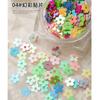 Lantejoulas Coração de Pêssego Vazadas Nail Art Patch de Coração Artesanal Caseiro Gotas de Cola Preenchidas Material Super Brilhante Acessórios Embalado