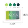 Almohadilla de Tinta Gradiente de 4 Colores para Niños, Cintura Cóncava, DIY, Creativa, Linda, Sello de Color Complementario, Mini Almohadilla de Tinta Cuadrada