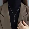 Conjunto de Cadena para Suéter de Otoño e Invierno, Diseño de Nicho de Moda, Collar Versátil, Estilo de Lujo Ligero, Elegante Cadena para Suéter de Socialité