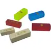 Venta al por mayor de material para sello orgánico de cabeza redonda, Material para sello de nombre de cristal de imitación de color transparente, Material para sello acrílico cuadrado