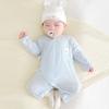 Mameluco de Bebé Recién Nacido Mono de Verano Estilo Delgado para 0-3 Meses Manga Larga Ropa con Mariposas para Aire Acondicionado Ropa de Bebé
