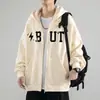 Sudadera 2026 para Hombre con Capucha Temporada de Primavera y Otoño Estilo ins Hong Kong Holgada de Marca de Moda Estampado de Letras Chaqueta Versátil Estilo Año Nuevo de Moda