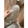 Calça Casual Wide-Leg com Laço e Bolinhas Estilo Retrô Americano para Mulheres, Primavera e Outono 2025, Estilo Solto e Relaxado, Calça Reta de Cintura Alta