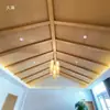 Cortina de Bambu Decoração de Teto Parede para Pousada, Sala de Chá, Restaurante, Casa de Madeira, Tapete de Bambu Retrô Estilo Japonês, Materiais de Decoração para Uso em Engenharia