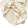 Camiseta de punto de encaje calado blanca de manga larga, de dos piezas falsas, para mujer, top de capa interior ajustado para otoño