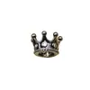 Corona incrustada con circonita accesorios cuentas espaciadoras pulsera espaciadora Wenwan accesorios soporte para flores joyería pulsera hecha a mano colgante