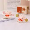 Porquinho da Sorte Fofo Decompressão Ornamentos Giratórios Criativos Decoração de Boneca para Casa Escritório Mesa Estação de Trabalho Presentes