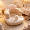 2026 En Stock Asiento Inflable Eléctrico de Aprendizaje para Bebés Silla de Práctica para Sentarse para Bebés Cojín Taburete de Baño Sofá Anticaída