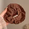 Scrunchie Oversized Estampa de Leopardo Retrô Outono e Inverno para Mulheres, Elástico de Cabelo Fofo Estilo Saia, Novo Acessório de Cabelo Elástico Outono e Inverno