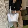 Nova Bolsa Tote Simples Estilo Chinês para Mulheres 2025 Nova Bolsa de Ombro Fashion de Grande Capacidade Bolsa de Mão Personalizada para o Dia a Dia